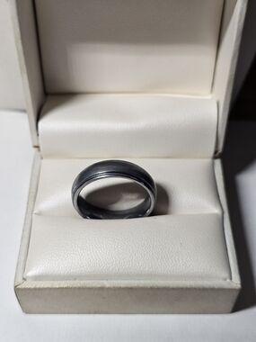 Tungsten Dark Grey Ring Size 9¾
